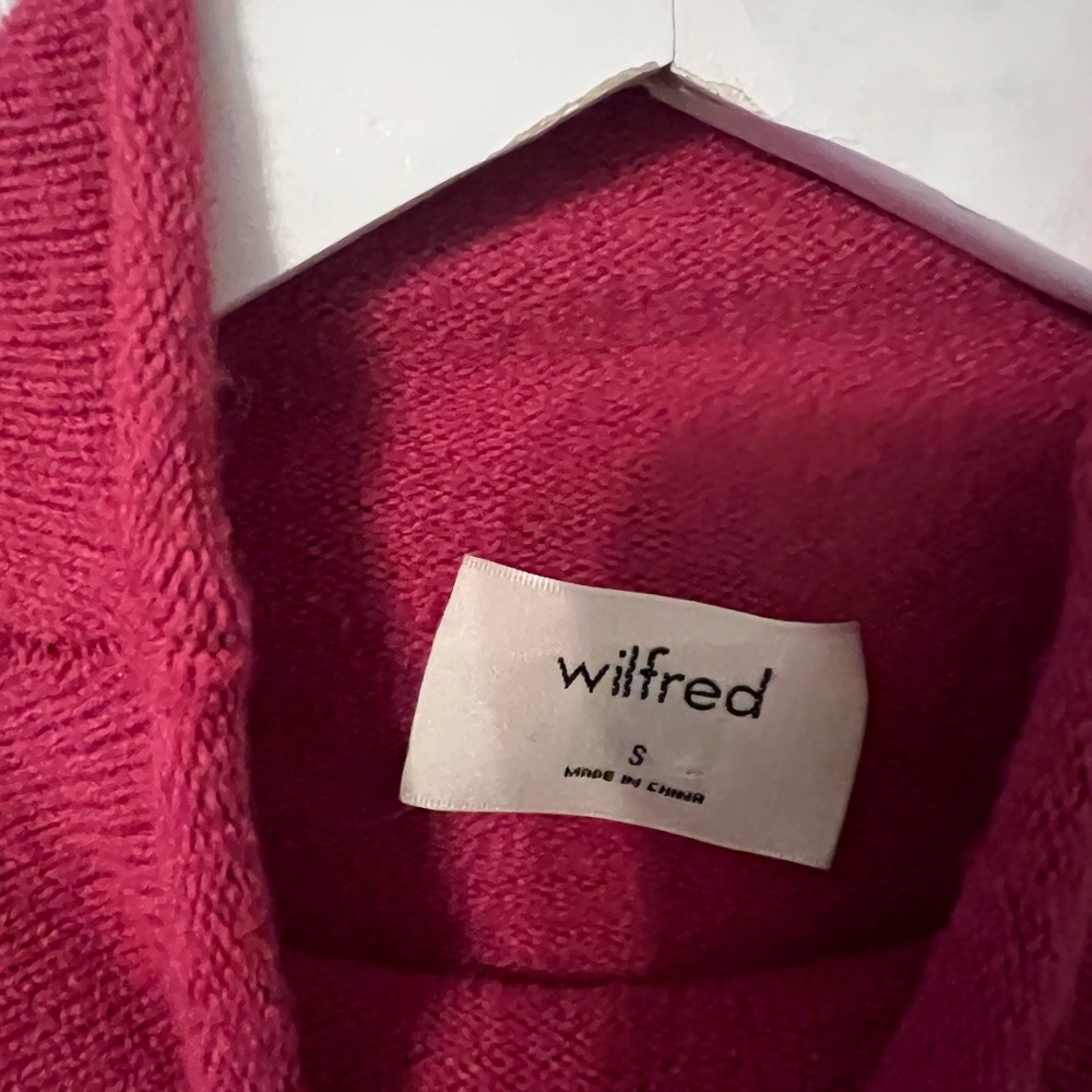 Wilfred Cyprie Sweater in Hot Pink (Barbie Pink) - size small - Picture 3 of 4